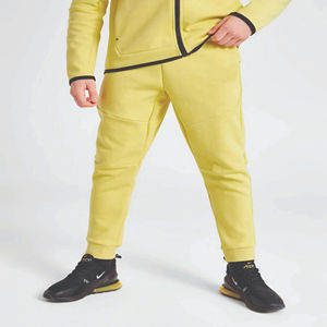Sudadera con Capucha y Pantalones Deportivos de Forro Polar para Adultos, con Logotipo de Marca Personalizado, 69% Algodón, 31% Poliéster, Amarillo, Invierno, Cortavientos, Transpirable, con Cremallera Completa - Product Image 2
