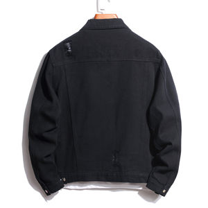 Ropa de calle de secado rápido Vintage camuflaje cremallera suelta ajuste impermeable a prueba de viento bombardero Denim Jeans chaqueta para Unisex - Product Image 2