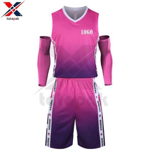 เสื้อบาสเก็ตบอลทีมเยาวชนและผู้ใหญ่เสื้อเจอร์ซีย์ระเหิดแบบกำหนดเองและกางเกงขาสั้นที่ตรงกัน - Product Image 3