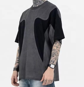 เสื้อยืดสตรีทแวร์แบบกำหนดเองสำหรับผู้ชาย 200gsm 250gsm 260gsm 280gsm 300gsm เสื้อผ้าพิมพ์ลายสกรีน เสื้อยืดเปล่า - Product Image 4