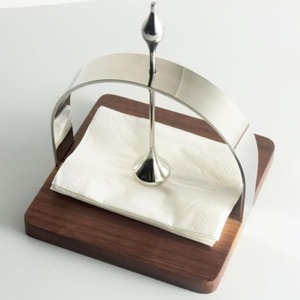 Porte-serviettes en métal solide Design artistique fonctionnel robuste et durable Parfait pour la cuisine et le café à domicile - Product Image 6