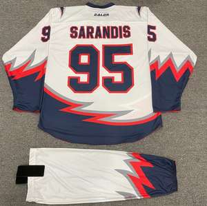 OEM Broderie Personnalisée Sublimation Maillot de Hockey sur Glace Ensembles Professionnels Respirant Séchage Rapide 100% Polyester - Product Image 4