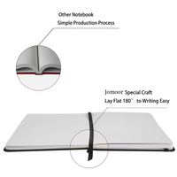 Couverture de constellation de personnalité de la mode au design personnalisé en cuir PU noir A5 cahier de journal en papier ligné avec bande élastique