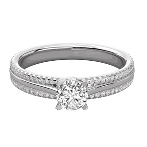 Anillo de Compromiso con Diamante Solitario Redondo - Product Image 1