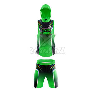Tenue de sport 7V7 haut de gamme, coupe moderne, respirante, en polyester écologique, anti-humidité, couleurs et logos personnalisables pour la compétition - Product Image 2