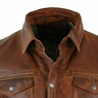 Großhandel Custom ized Men Leder hemd Langarm Leder hemden Street Wear Leder hemden