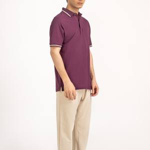 Chemises polo double ton pour hommes Polo élégant à col contrasté avec options de marque personnalisées et look luxueux - Product Image 3
