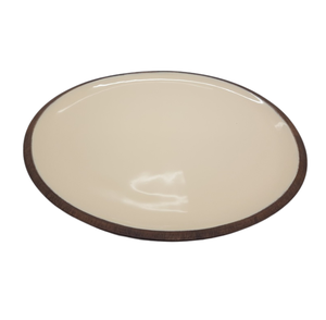 Assiette ronde en bois artisanale assiette de service de couleur naturelle pour la décoration de cuisine et de mariage personnalisée en vrac - Product Image 3