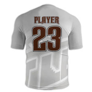 Vente en gros de maillots de basket-ball tendance à manches courtes pour les fans adultes design de broderie en maille respirante vêtements de football américain - Product Image 2