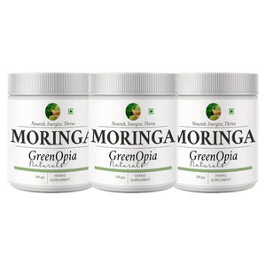 Poudre de feuilles de Moringa GreenOpia, superaliment ayurvédique pour l'immunité, la détoxification et l'énergie, 200 grammes - Product Image 4