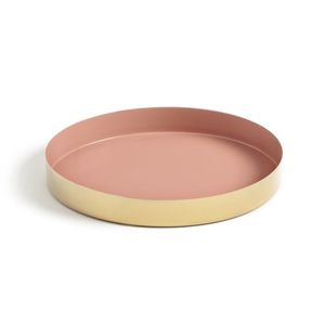Bandeja de hierro de metal decorativa moderna en color rosa para varias técnicas de artesanía de estilo doméstico - Product Image 2