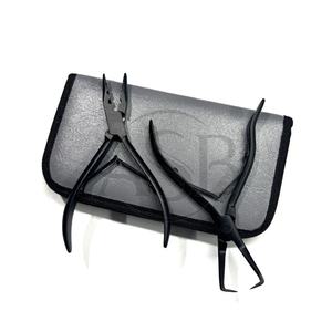 Applicateur de microbilles à trois trous en acier durable mat noir et pince d'extension de cheveux avec Clips aiguilles Kit d'outils pour cheveux - Product Image 6