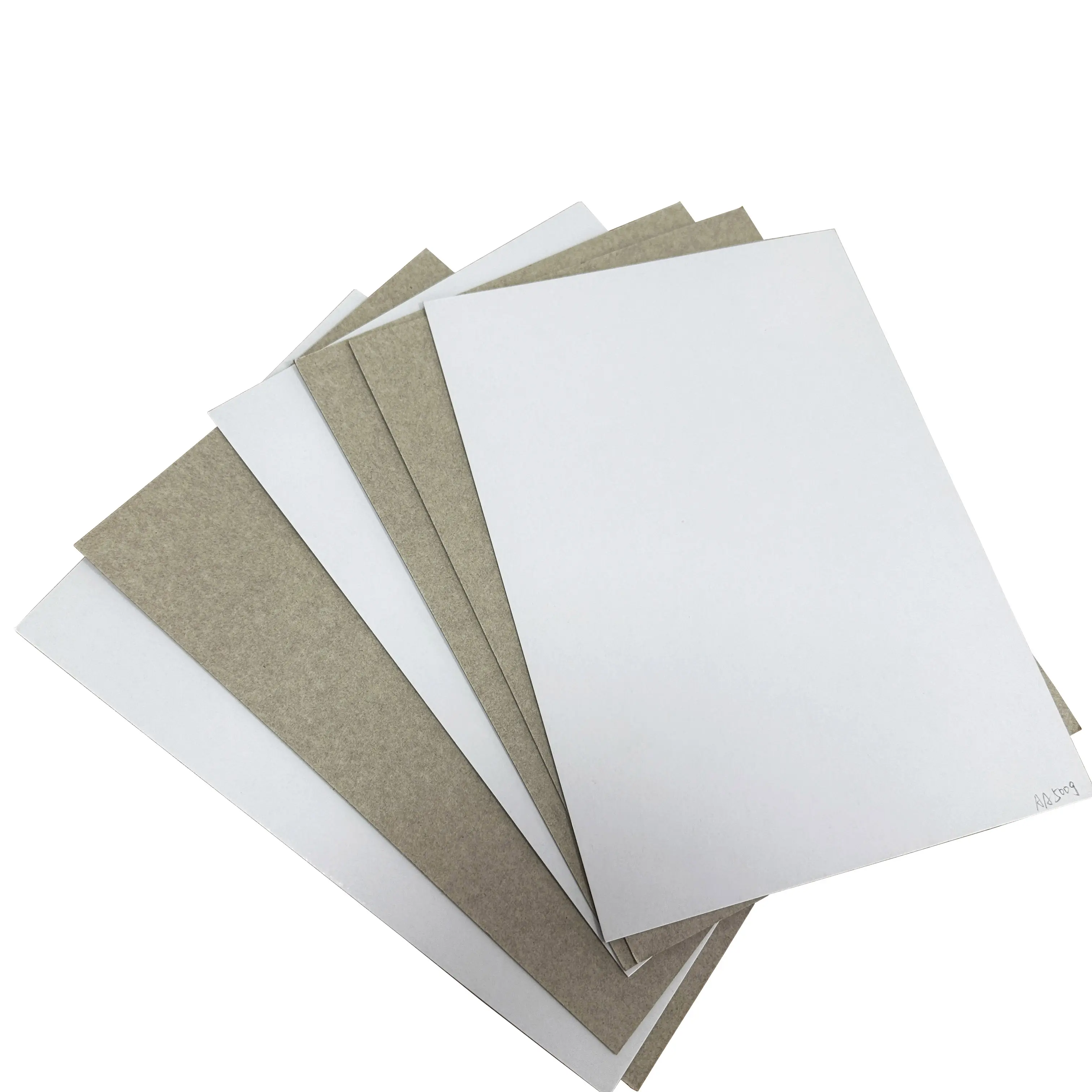 0.3mm-0.6mm Duplex Board Paper Clay Coated White Grey Back Single Side Coating Compatible with Offset Printing