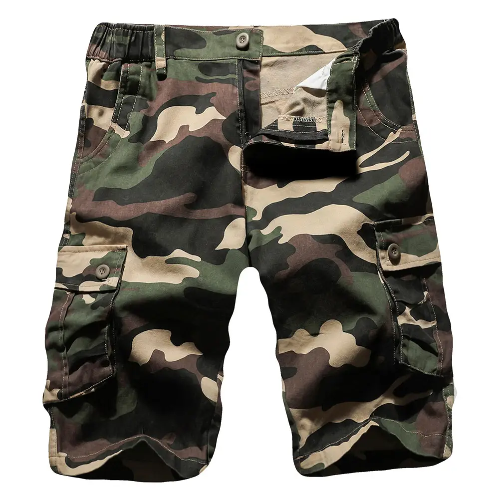 Wholesale New Style Solid Color Custom Logo Men Cargo Shorts Cheap Price Men Cargo Shorts Custom Work Men Cargo Shorts