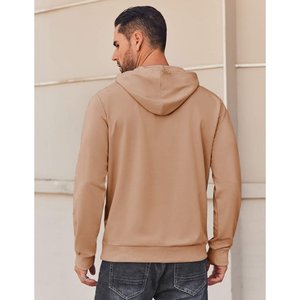 DIY Personnalisez votre logo de marque Unisexe Hiver Casual Polaire Zip Hoodie Polyester/Coton Respirant Cadeaux Personnalisés - Product Image 4