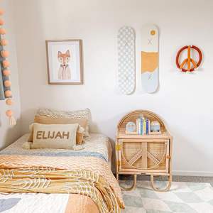 Mesita de noche para niños, venta al por mayor, mesita de noche natural, gabinetes para niños pequeños, mesitas de noche de ratán de primera elección - Product Image 5