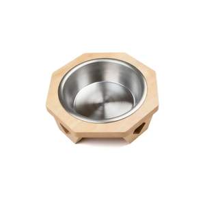 Bol en bois écologique 100% fait à la main pour animaux de compagnie support d'alimentation pour chat et chien meubles pour animaux de compagnie de haute qualité du Vietnam en gros - Product Image 6