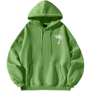Sudadera con Capucha de Felpa 100% Algodón para Hombre, Diseño Sólido con Forro, Impresión Personalizada, Ajuste Holgado, Transpirable y de Secado Rápido para Invierno - Product Image 1