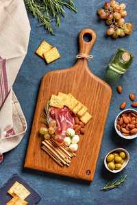 Tabla de cortar de madera personalizada de calidad superior para cocina y hostelería Fabricante indio Tamaños surtidos Formas y colores Venta - Product Image 4