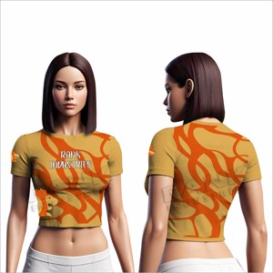 T-shirts courts pour femmes en matière durable de qualité supérieure, résistants, pour adultes, marque privée - Product Image 3