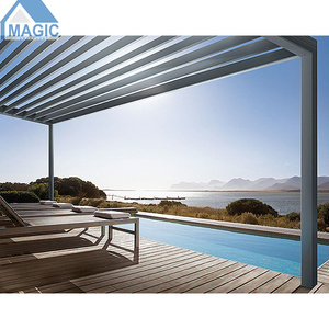 Pergola motorisée en aluminium imperméable, ouverture dynamique, toit de pergola en aluminium électrique, lamelles - Product Image 2