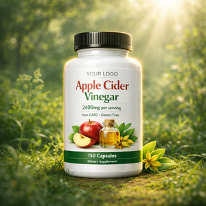 Nouvelles capsules de vinaigre de <span class=keywords><strong>cidre</strong></span> de pomme biologique naturel végétalien 2400 mg sans OGM sans gluten 150 unités Complément alimentaire pour la santé digestive - Product Image 6