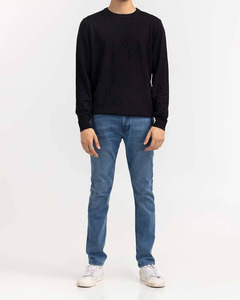 Custom LOGO OEM & ODM Men Sweater Jacquard <b>Pattern</b> Knitwear Crew Neck Pullover <b>Knit</b> Winter Men <b>Knitted</b> Sweater - Product Image 4