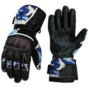 Guantes de Motociclismo de Carreras Unisex de Cuero PU, Invierno, Dedos Completos, Transpirables, Impermeables, de Secado Rápido, para Deportes al Aire Libre - Product Image 5