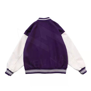 Veste d'hiver pour homme à manches longues en laine et cuir respirante et écologique - Product Image 2