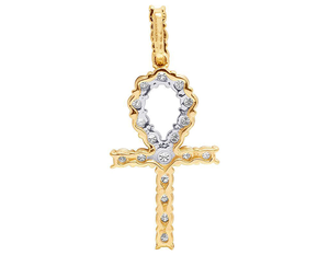 Pendentif Hip Hop Jesus Cross entièrement glacé en Moissanite ronde taille brillante VVS Clarity Diamonds en argent sterling 925 - Product Image 4