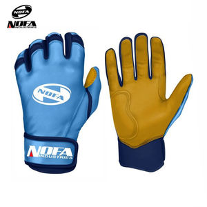 Gants de frappe de baseball en cuir professionnels pour hommes/femmes Conception antidérapante à manchette longue personnalisable pour adultes - Product Image 3