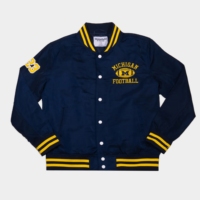 Königsblaue Satin-Herren-Varsity-Bomberjacke mit Stehkragen, Winddichte Sport-Oberbekleidung, Streetwear-Mode, Warme Athletische Team-Jacke