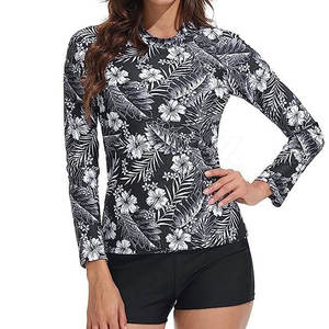 Haut de maillot de bain anti-UV pour femme, respirant, écologique, séchage rapide, manches longues, pour les sports nautiques actifs - Product Image 2