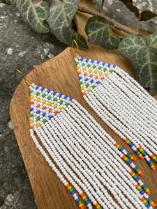 Boucles d'oreilles à breloques en perles faites à la main Tendance Accessoires de mode classiques longs turquoise à un tarif compétitif - Product Image 6