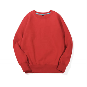 Sudadera con capucha de rizo de algodón unisex para niños de alta calidad logotipo personalizado al por mayor Sudadera de cuello redondo liso negro para bebés - Product Image 2