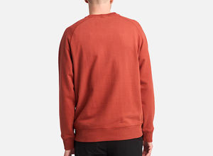 Pull à col rond pour homme, manches raglan en V, 80% coton, 20% polyester, polaire super doux, hiver, cinq coutures cousues - Product Image 6