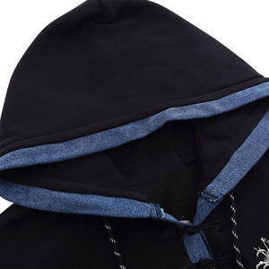 Nueva llegada hombres pulóver bordado sudaderas con capucha Alta Calidad Algodón mezclado polar transpirable secado rápido invierno - Product Image 3