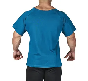 2022 en kaliteli stil erkek vücut geliştirme Tee spor mans spor t Shirt spor T shirt ağır Rag top