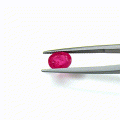 Rubis de Birmanie naturel non traité 2,15 carats, taille Asscher, taille brillant, taille émeraude, taille rose, taille radiant, taille triligne, avec matériau turquoise - Product Image 2