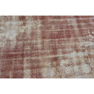 Tapis turc vintage de 4x6 pieds, tapis en laine tressée marron et beige avec support en latex pour décorations de salon - Product Image 5