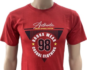 T-shirt imprimé personnalisé pour hommes 100% coton tricoté unisexe décontracté à manches courtes - Product Image 5