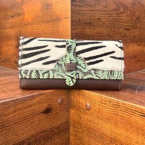 Cartera de piel con estampado de animales reales para mujer, funda de teléfono elegante, nueva llegada, gran oferta, bolso de mano de cuero con estampado en relieve occidental - Product Image 3