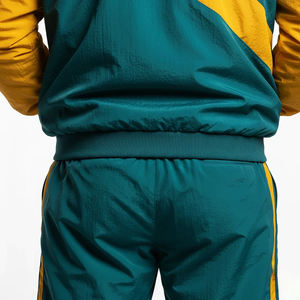 Ensemble de survêtement deux pièces pour homme, veste zippée sportive personnalisée, pantalon slim, respirant, imprimé, vêtements de sport décontractés, taille XL, vente en gros OEM - Product Image 4