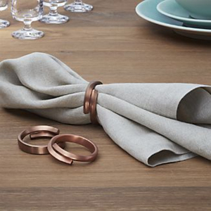Vente chaude porte-serviettes mariage anniversaire anniversaire décor de table porte-serviettes conception de feuille personnalisée rond de serviette en tissu - Product Image 4