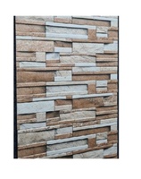 Revestimiento de Pared Exterior Moderno 2025, Diseño 30x60, Ladrillo Mate con Acentos, para Fachadas de Villas, Centros Comerciales y Edificios