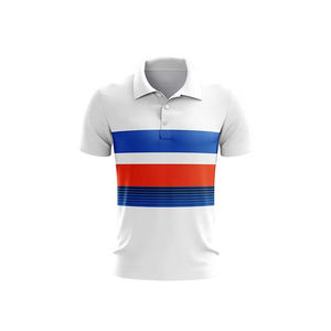 เสื้อยืดโปโลลำลองแขนสั้นสำหรับผู้ชายฤดูร้อนพิมพ์ลายปักโลโก้ - Product Image 4