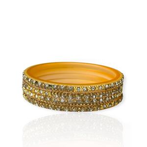 Ensemble de bracelets géométriques en argent doré de la plus haute qualité, plaqué or, tendance, coupe émeraude, pour femmes, prix de gros pour mariage - Product Image 3