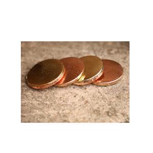 Posavasos decorativo con incrustaciones de latón, accesorios para bebidas, hecho a mano, brillante y pulido - Product Image 1