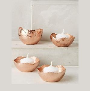 Pot à bougie en métal offrant un look contemporain élégant avec une construction durable, parfait pour les arrangements de bougies modernes - Product Image 6