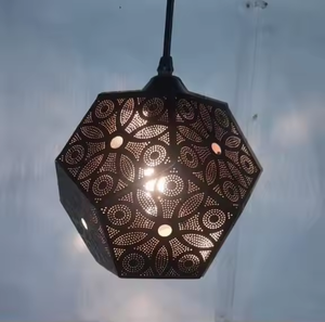 Lámpara colgante de metal y hierro de diseño moderno para decoración del hogar, lámpara de techo colgante para sala de estar y restaurantes de Azora Industries - Product Image 2